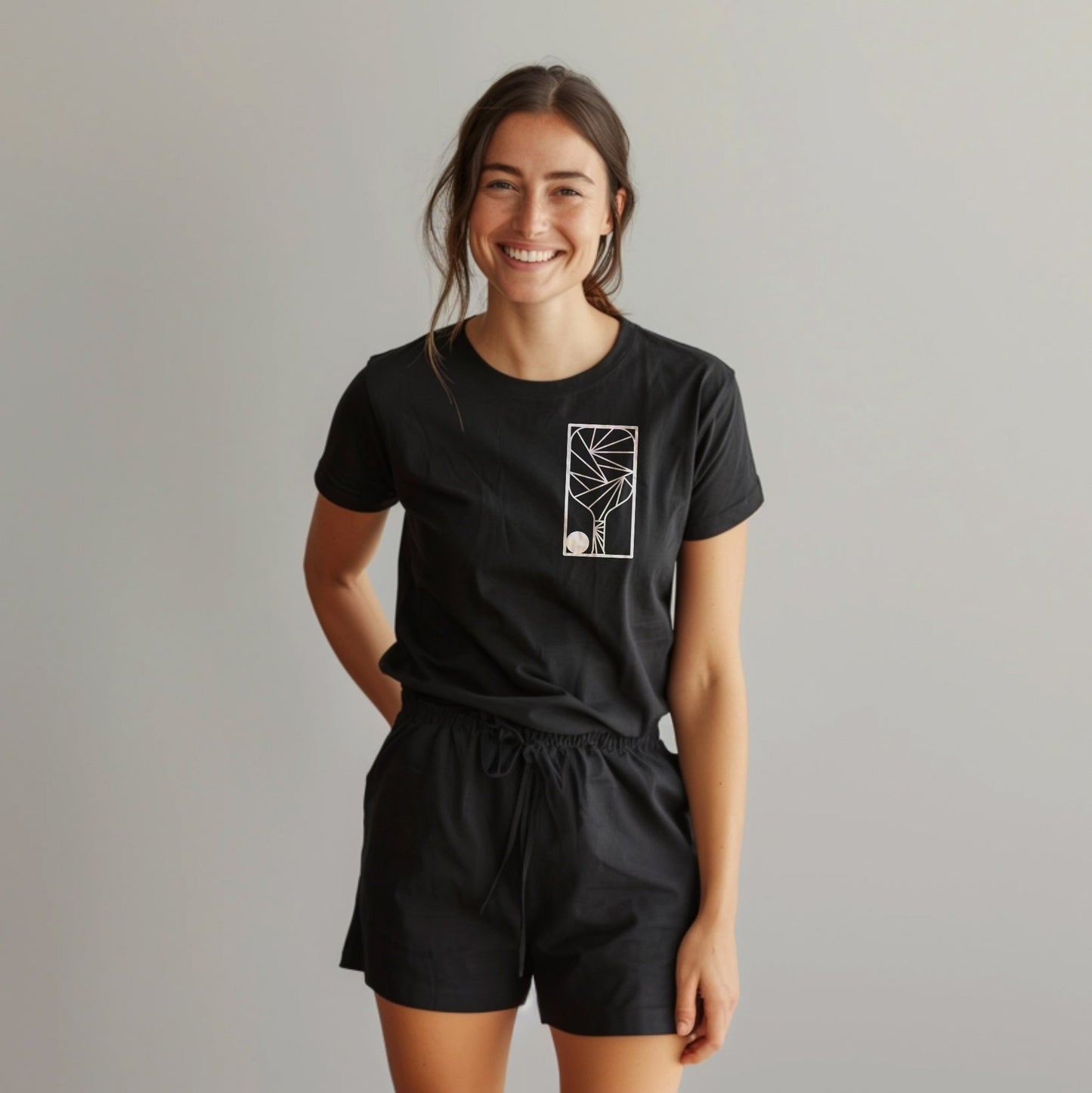 Geometric Patch Unisex Cotton Tee