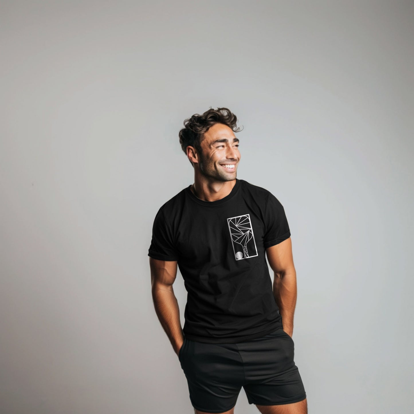Geometric Patch Unisex Cotton Tee