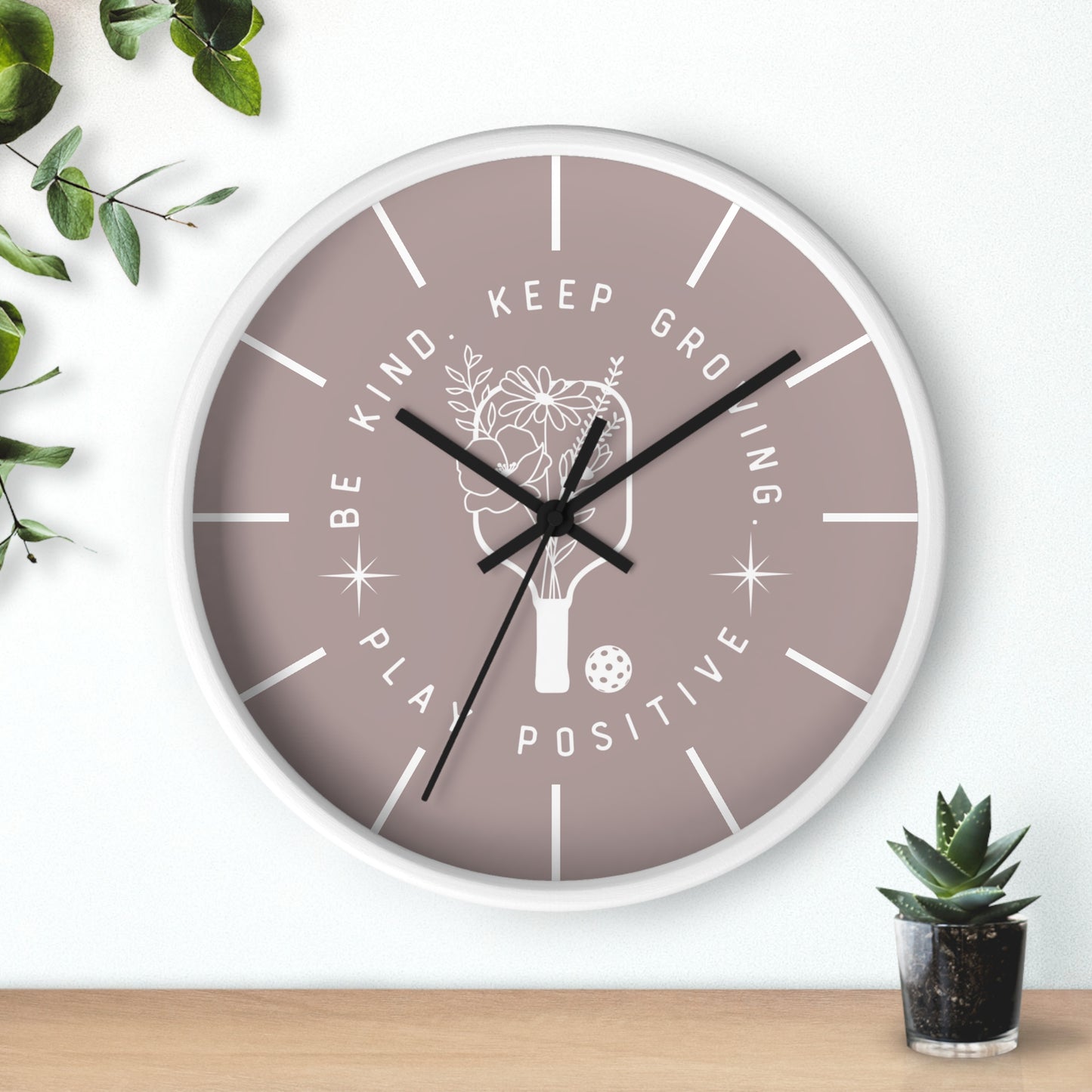 Keep Growing Wall Clock