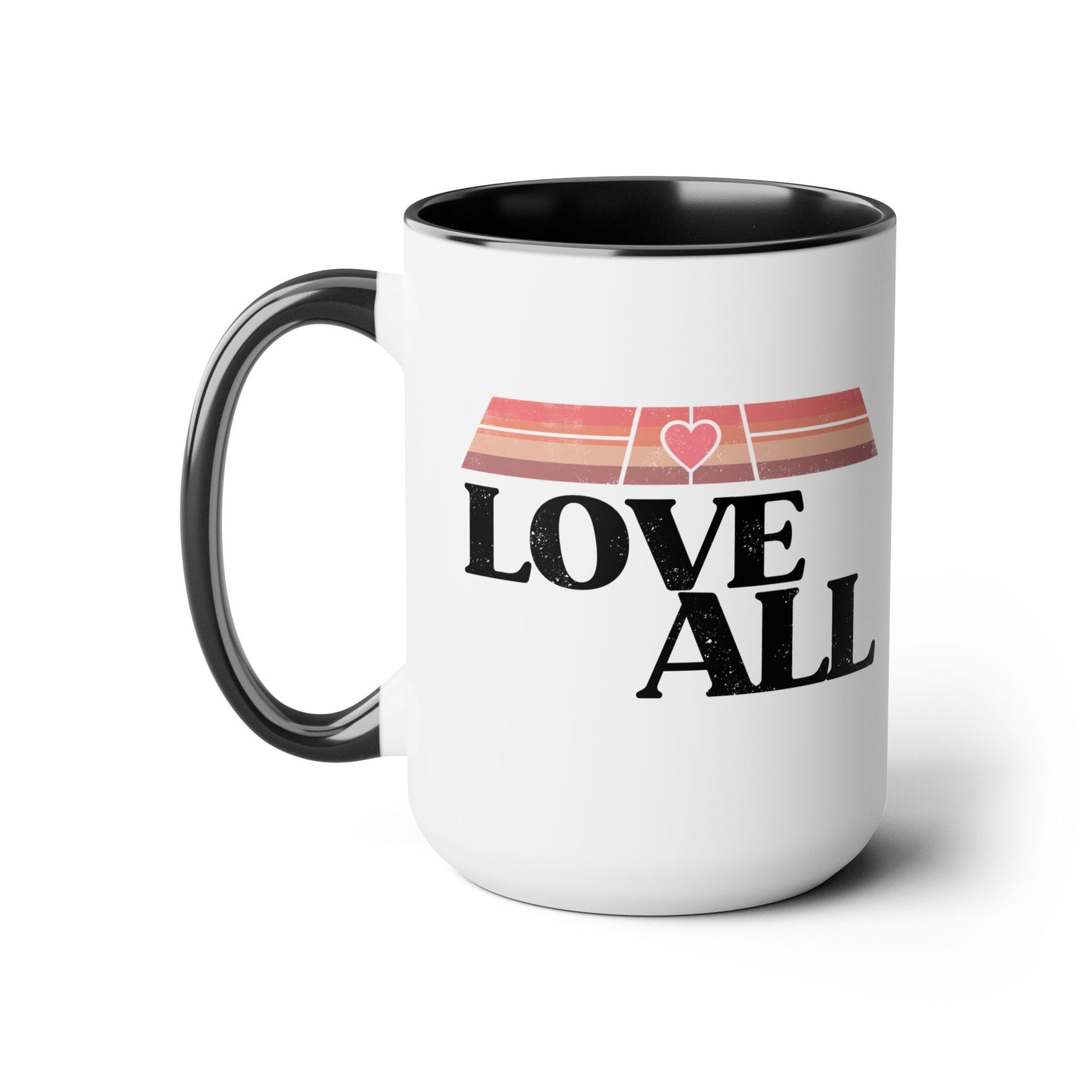 Love All Pickleball 15oz Coffee Mug