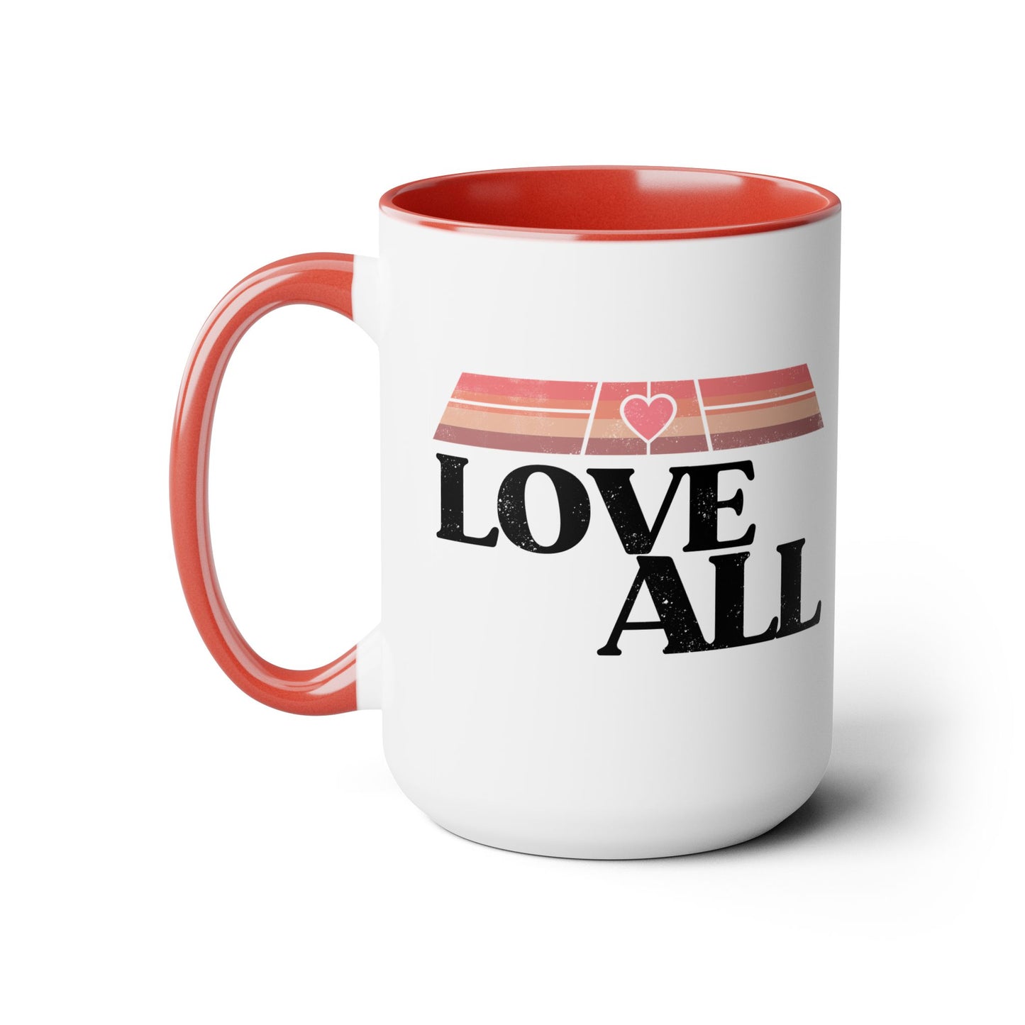 Love All Pickleball 15oz Coffee Mug