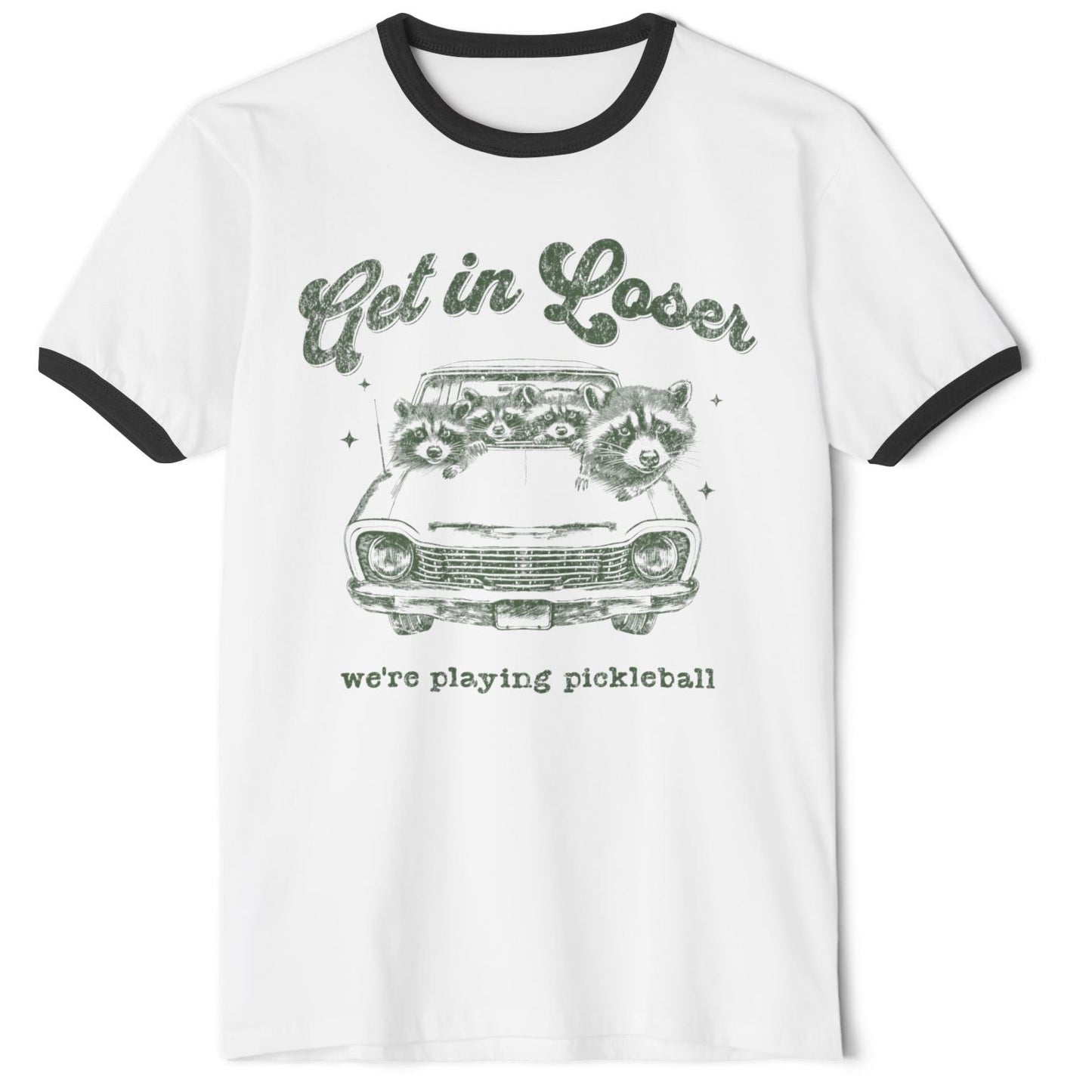 Get In Loser We're Playing Pickleball Unisex Cotton T-Shirt