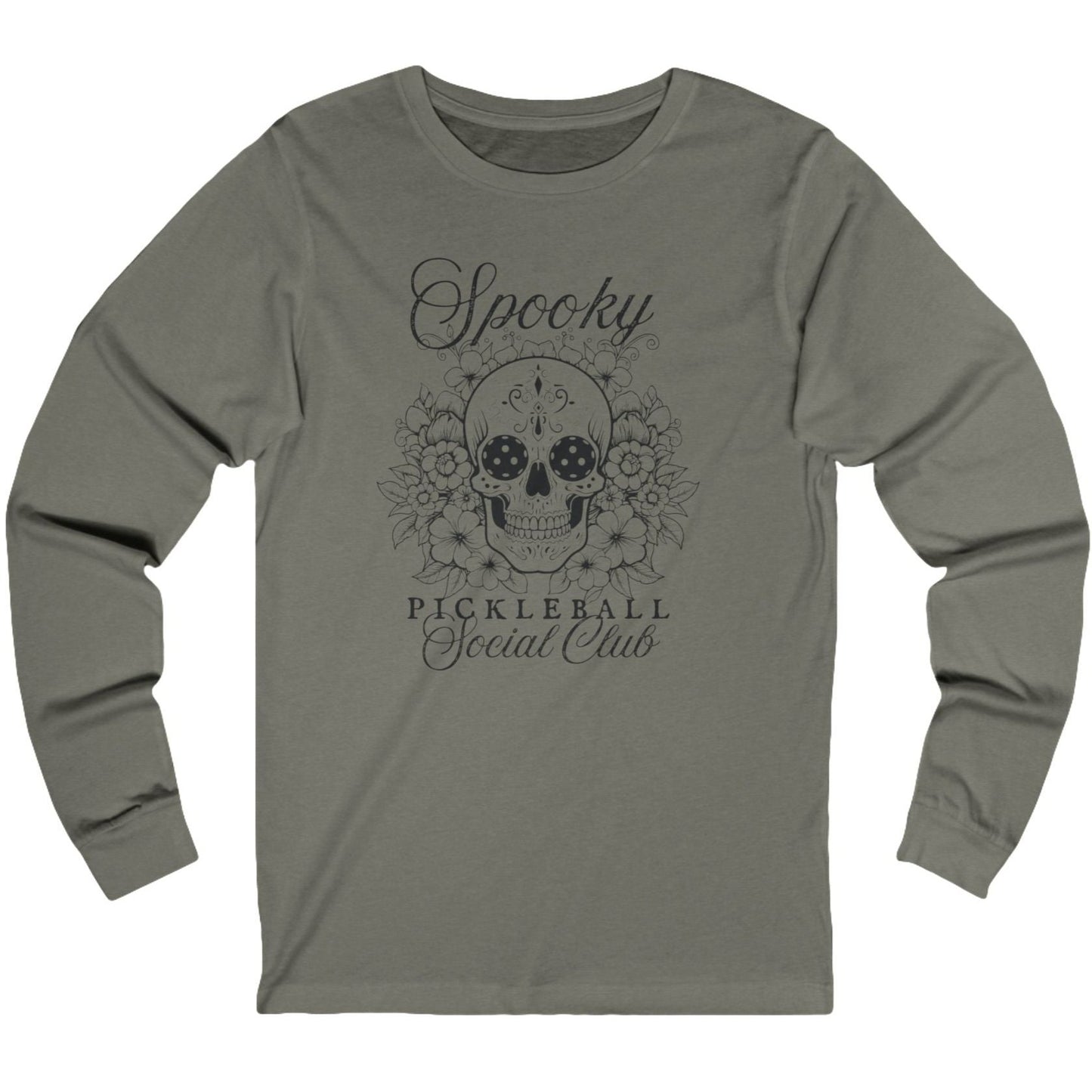 Spooky Pickleball Long Sleeve Jersey Tee