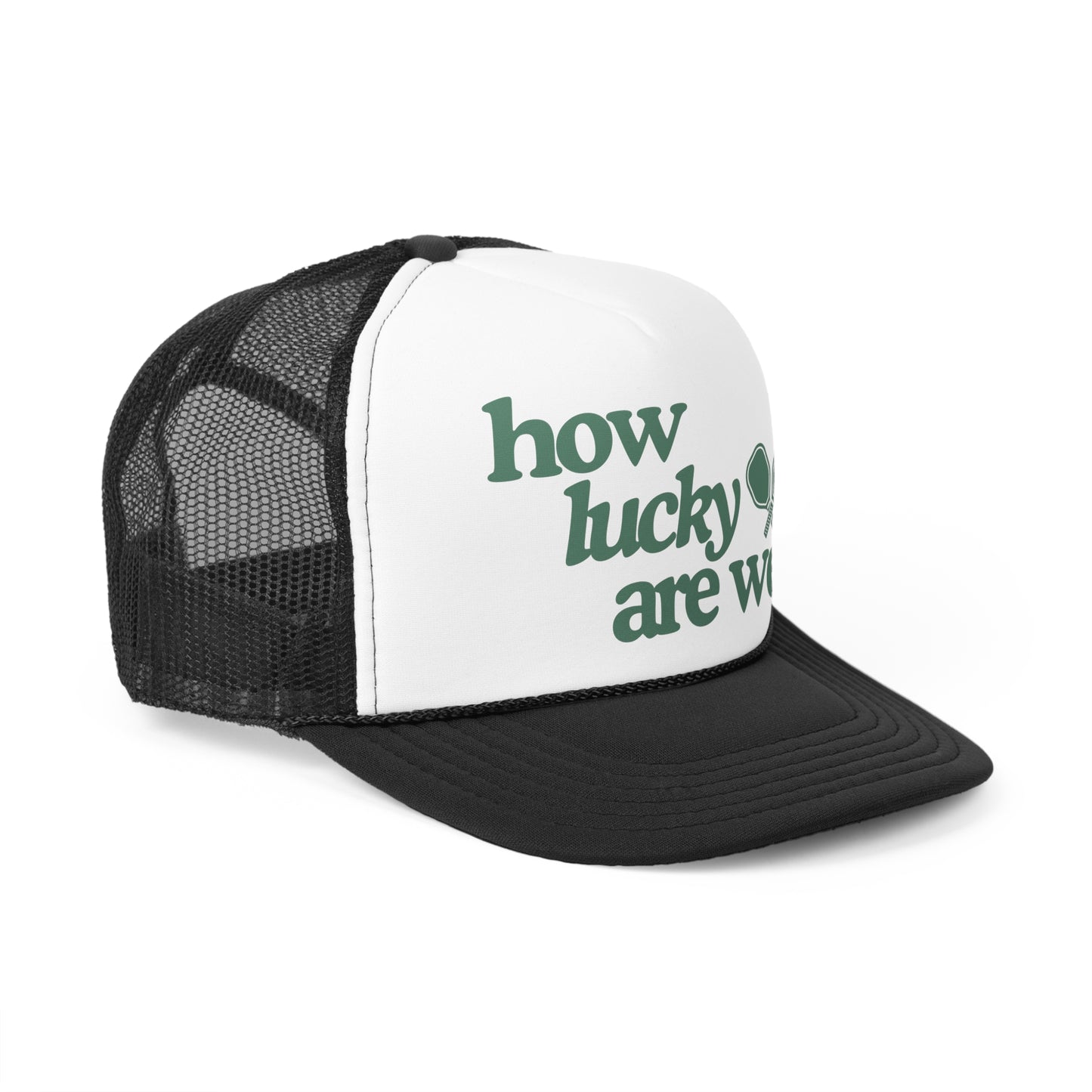 How Lucky Are We Pickleball Foam Trucker Hat