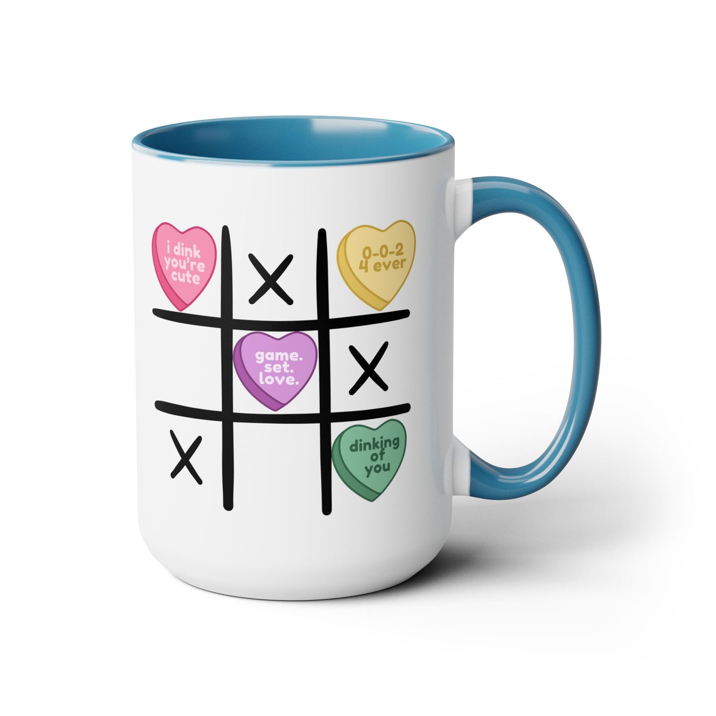Tic Tac Toe Pickleball 15oz Coffee Mug