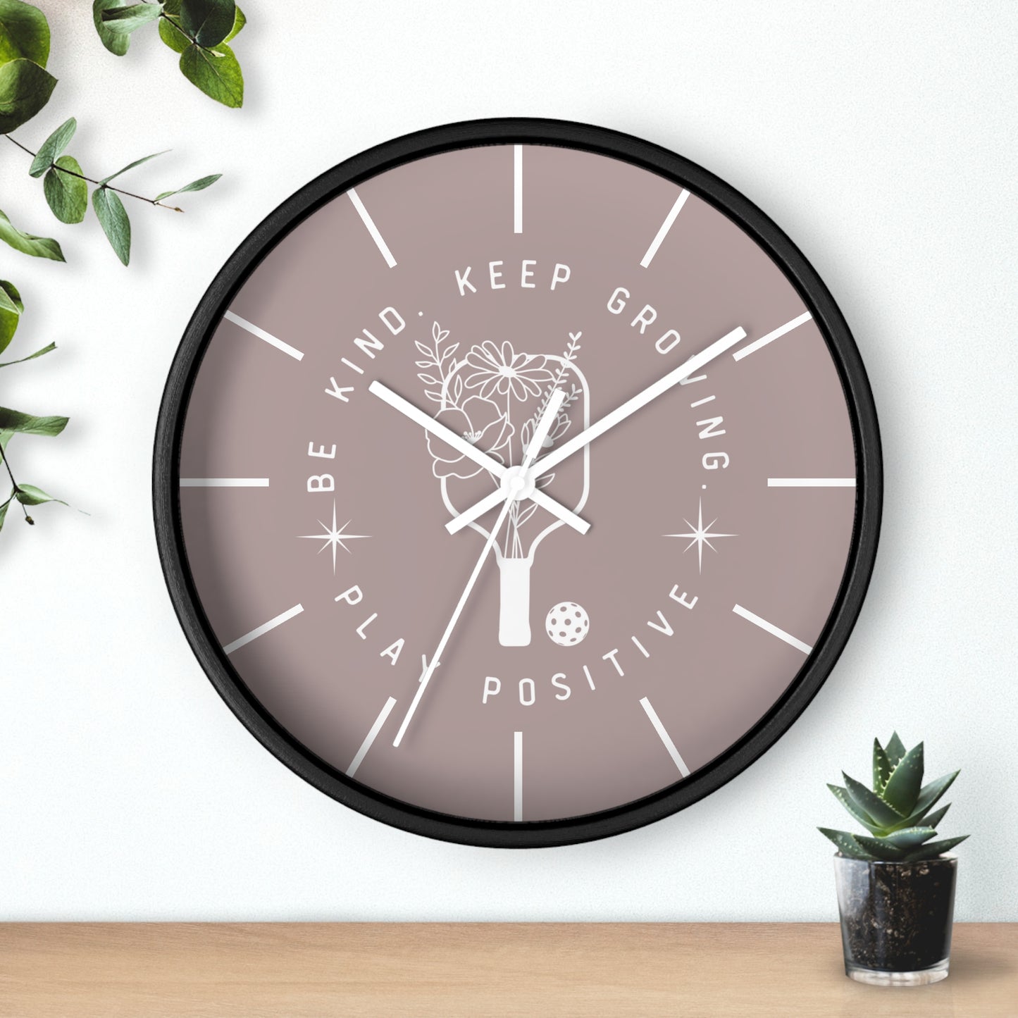 Keep Growing Wall Clock