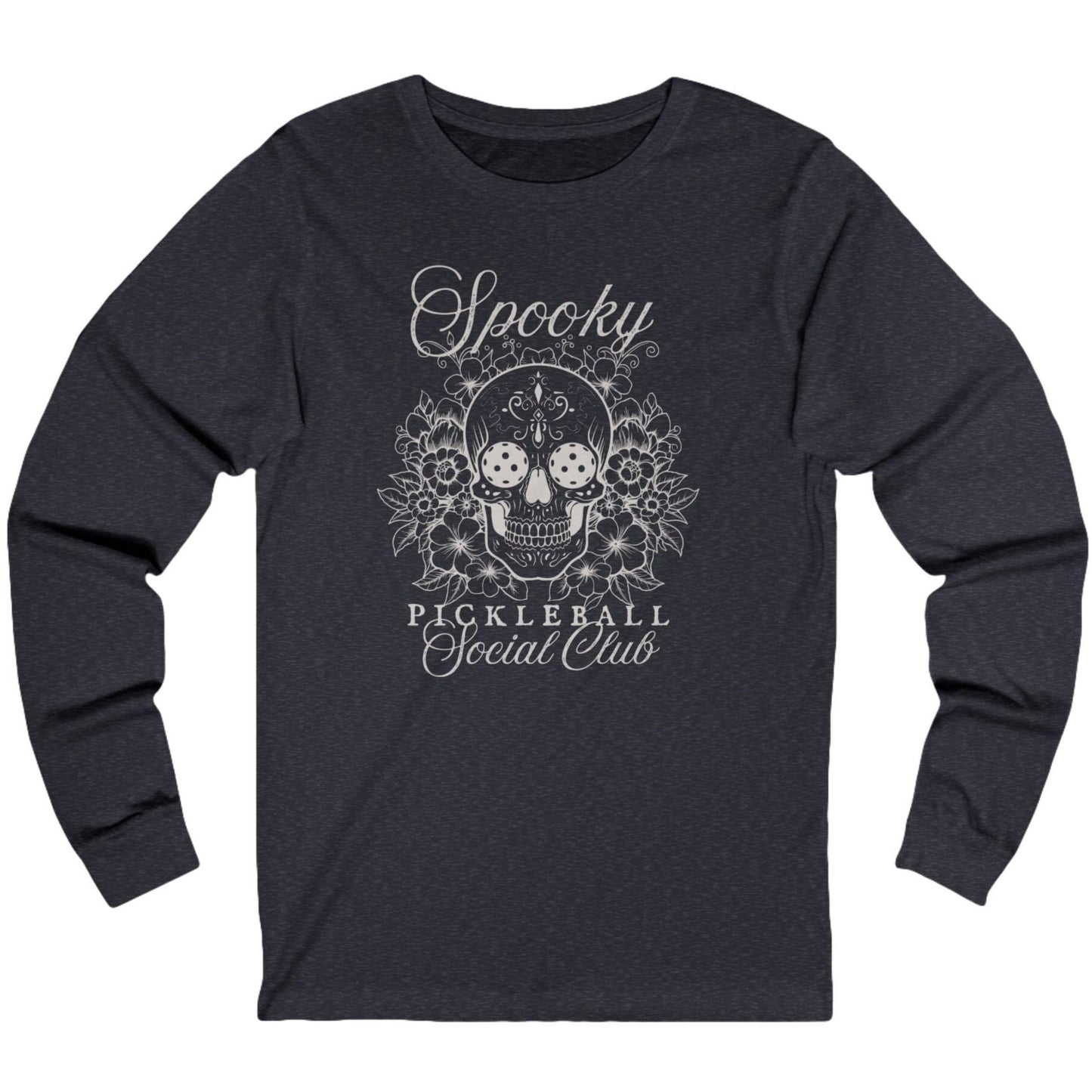 Spooky Pickleball Long Sleeve Jersey Tee