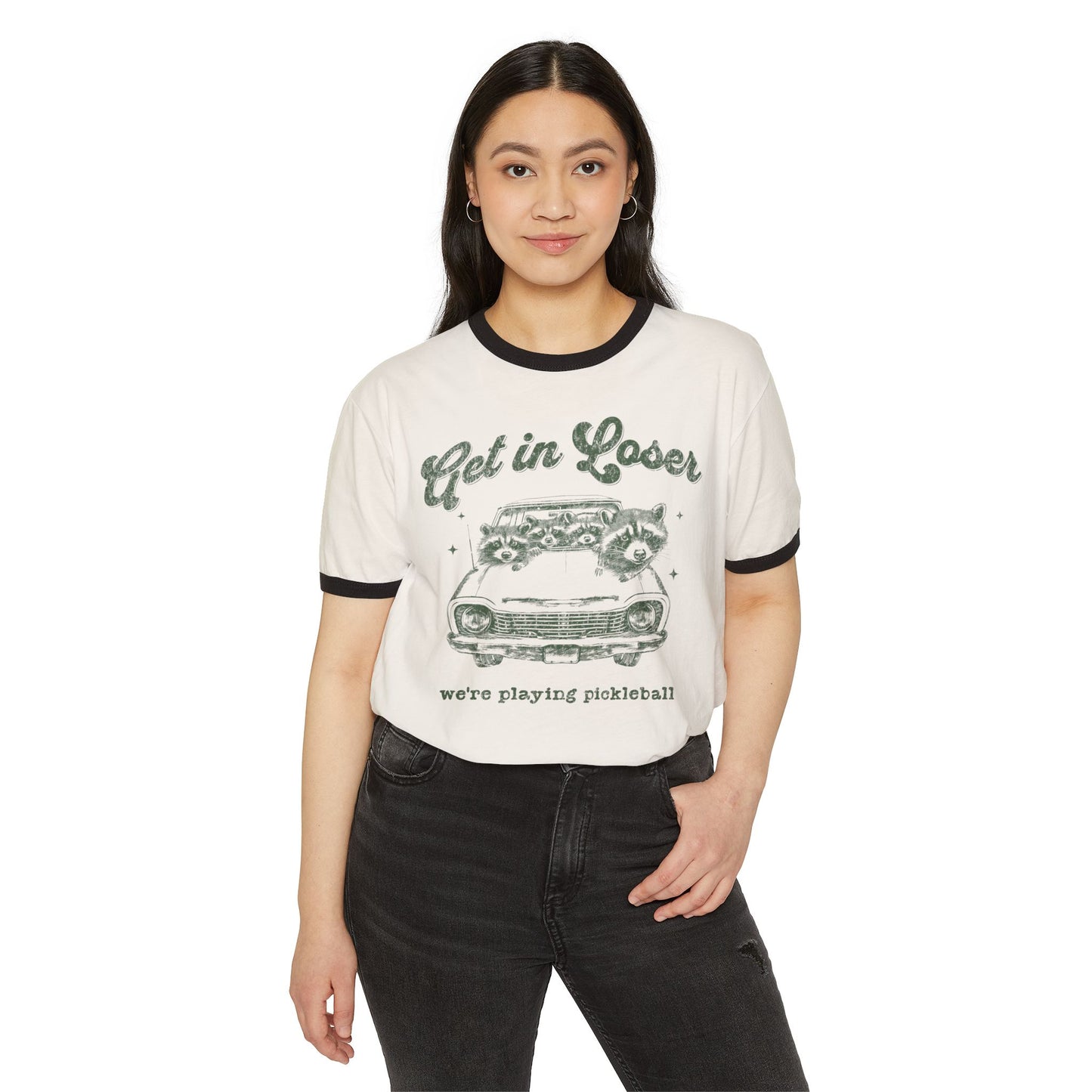 Get In Loser We're Playing Pickleball Unisex Cotton T-Shirt