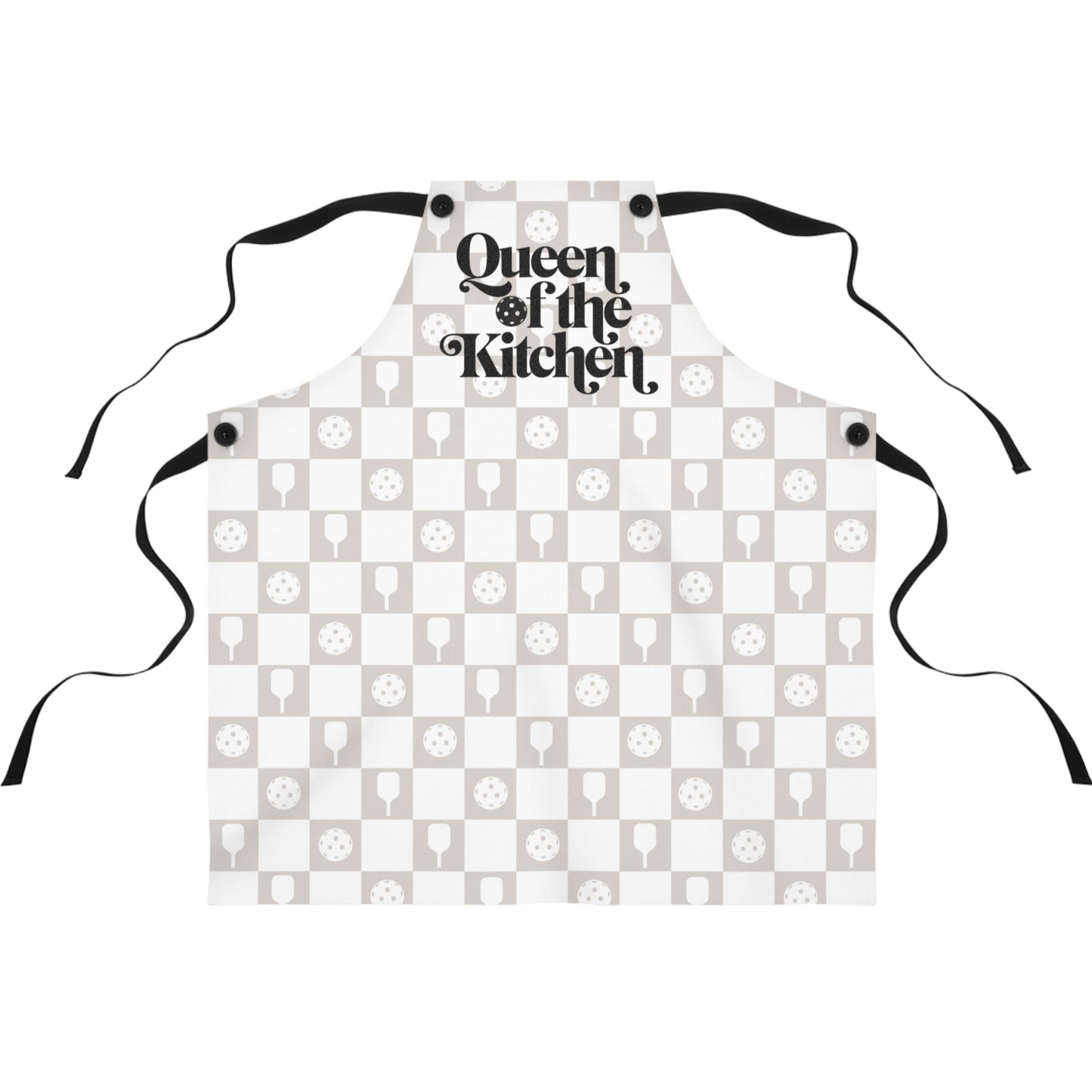 Checkered Queen of the Kitchen Apron