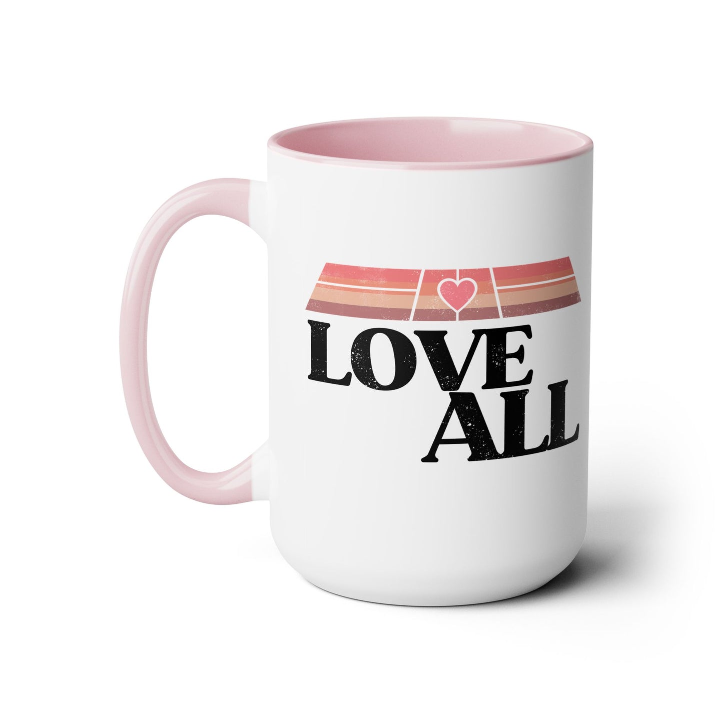 Love All Pickleball 15oz Coffee Mug