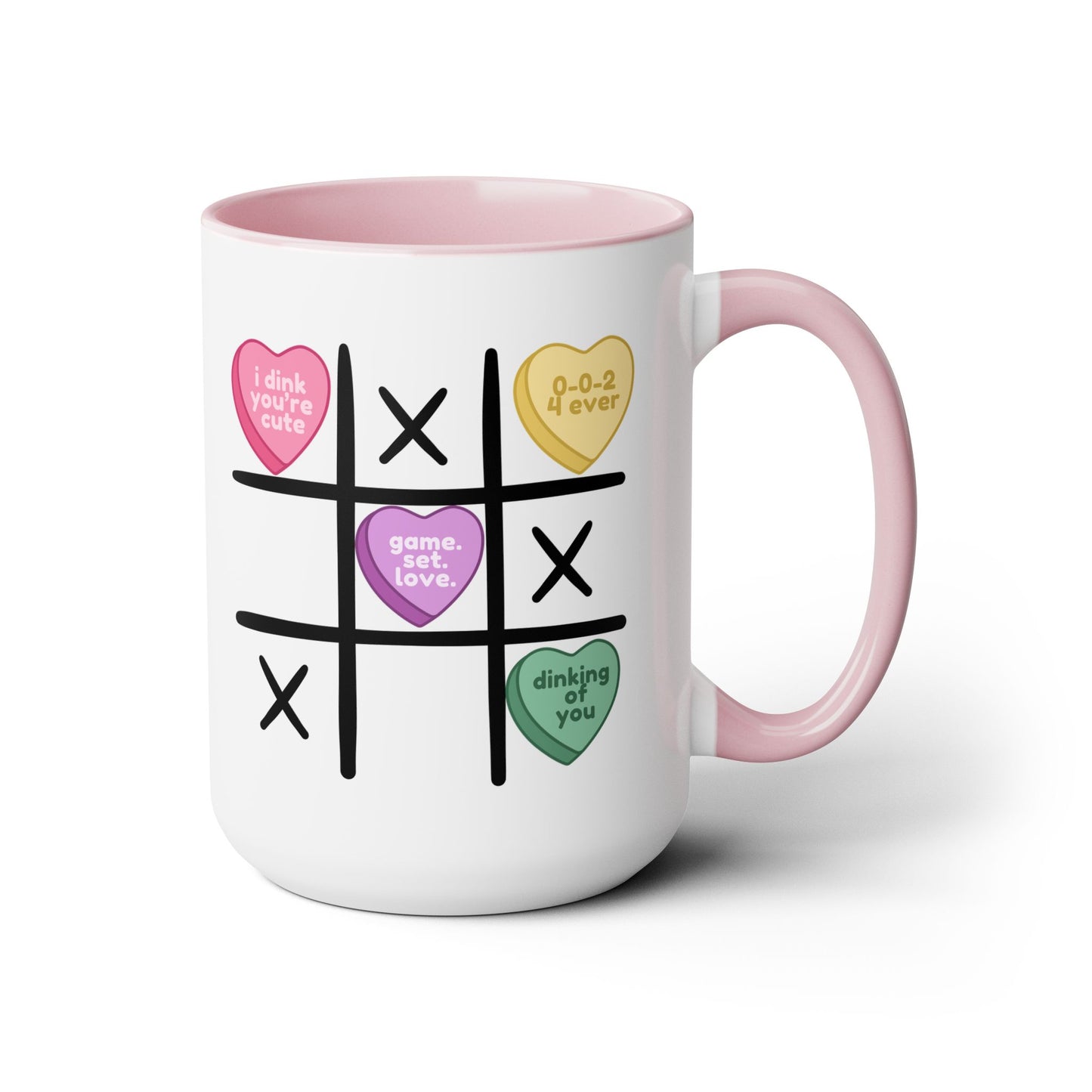 Tic Tac Toe Pickleball 15oz Coffee Mug