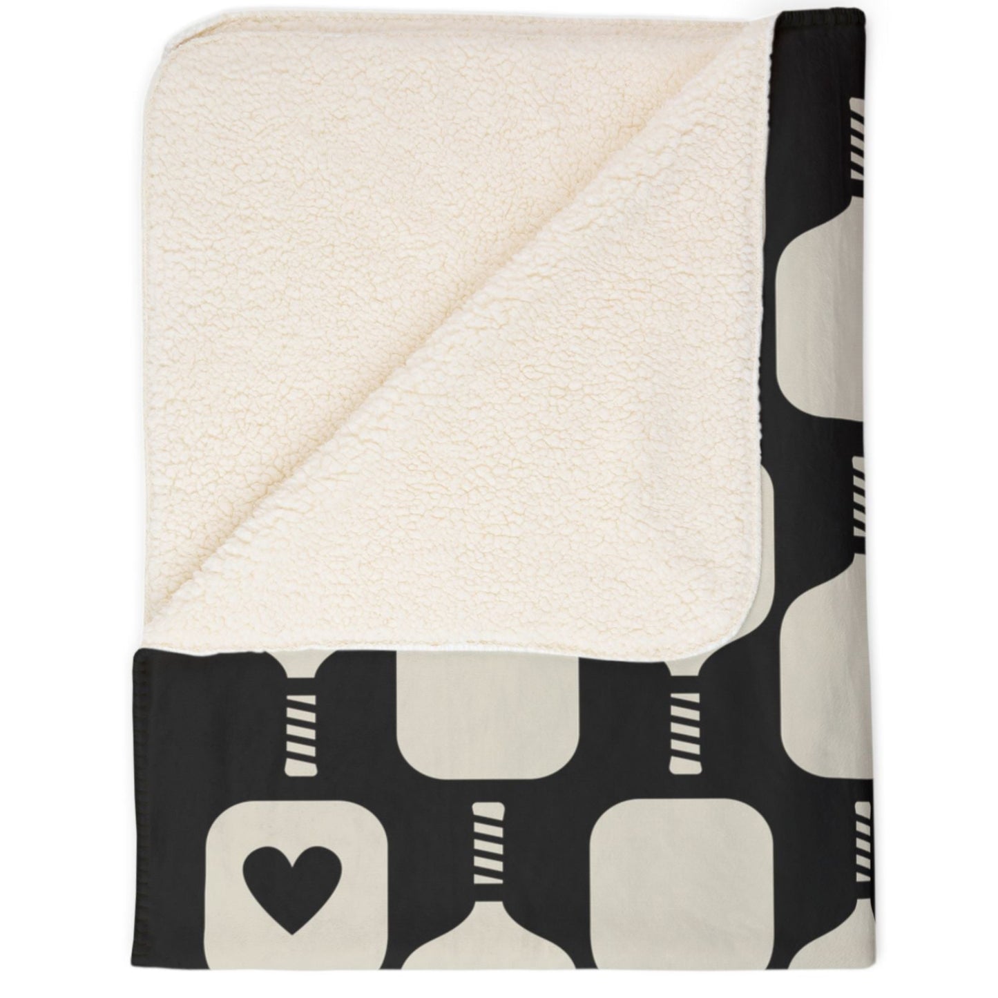 Love All Pickleball Fleece Sherpa Blanket