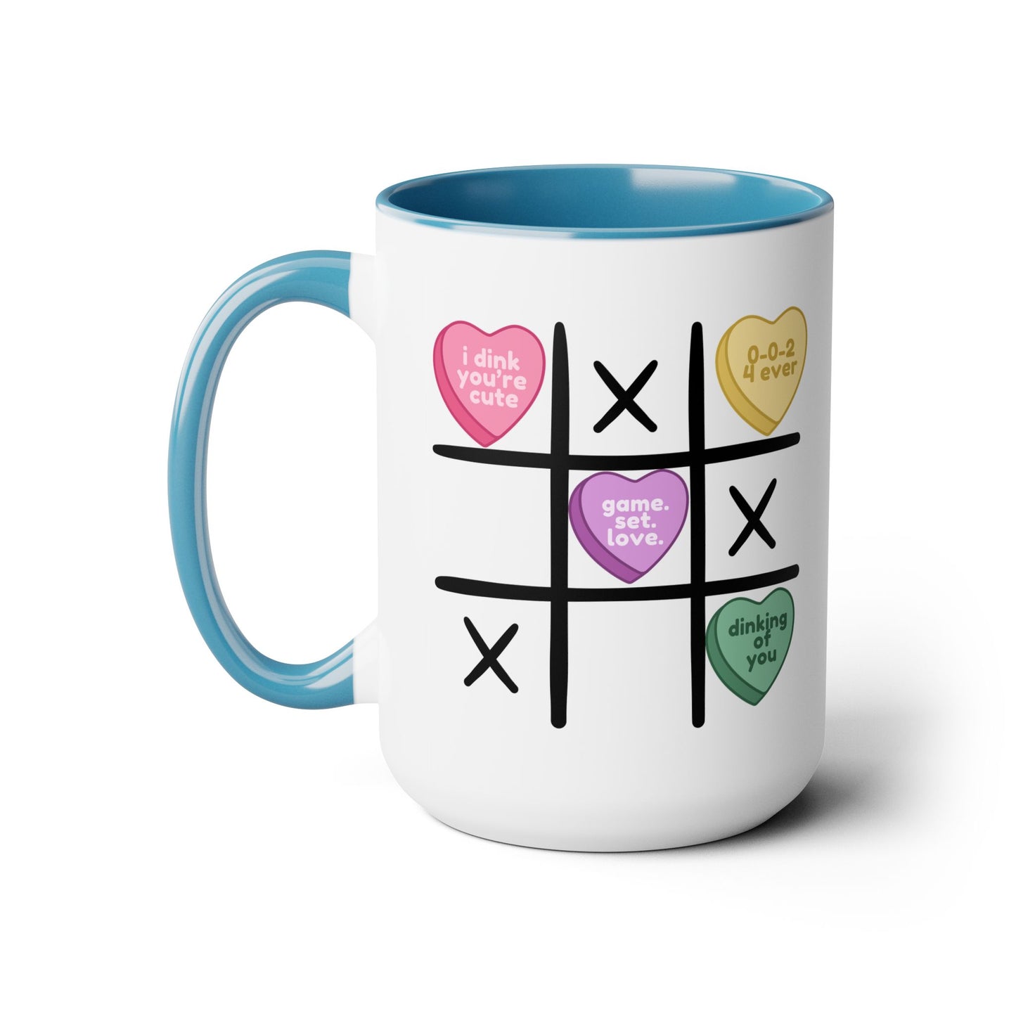 Tic Tac Toe Pickleball 15oz Coffee Mug