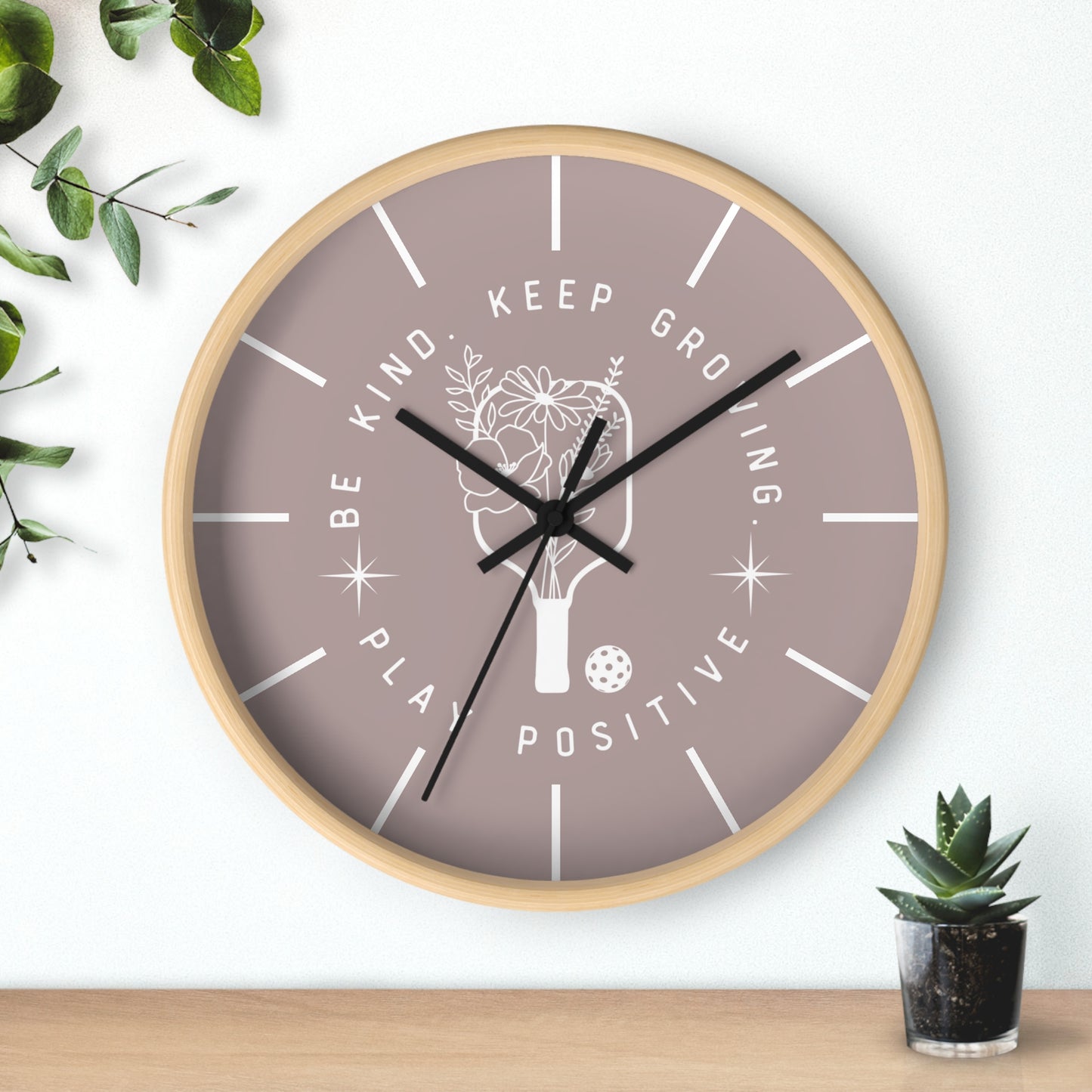 Keep Growing Wall Clock