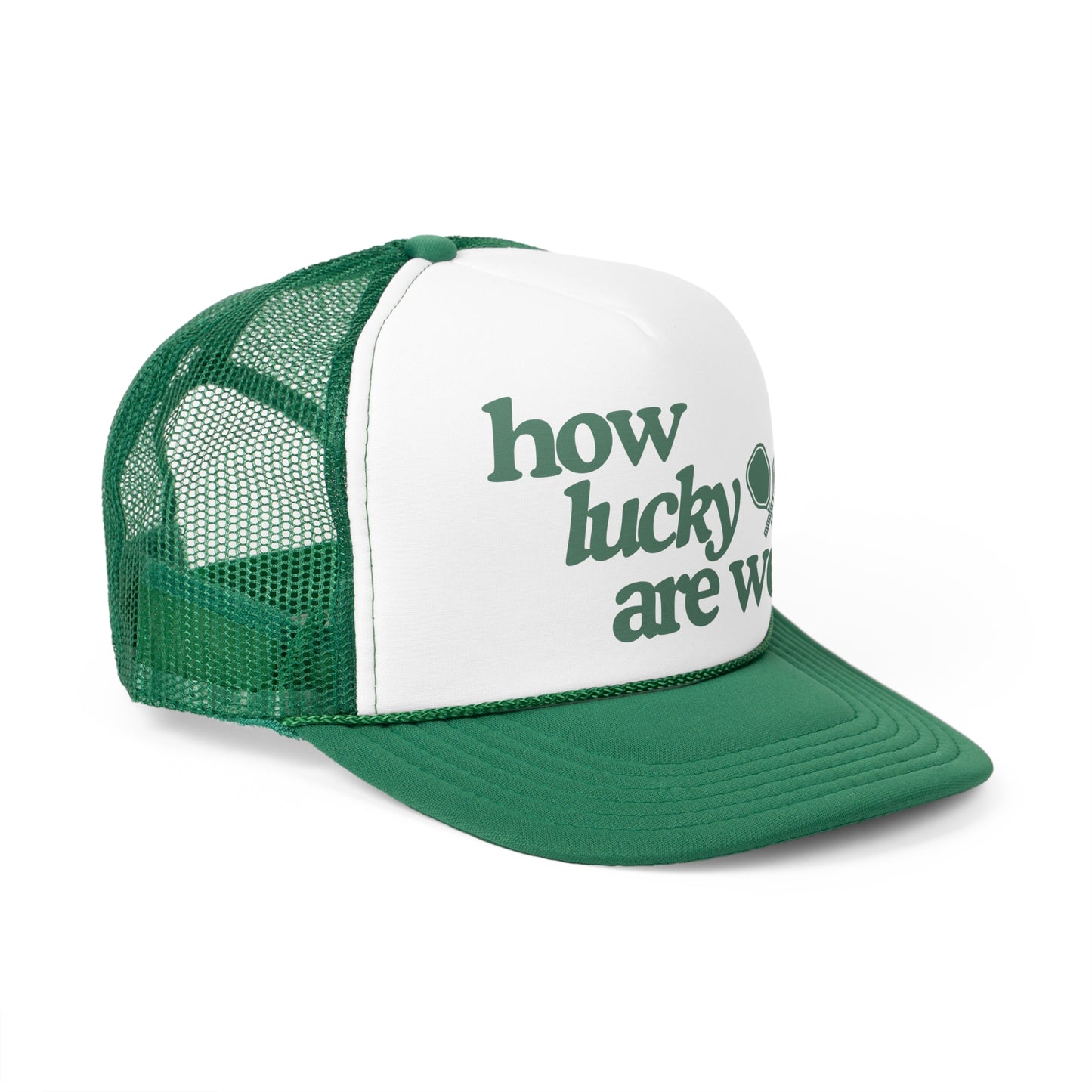 How Lucky Are We Pickleball Foam Trucker Hat