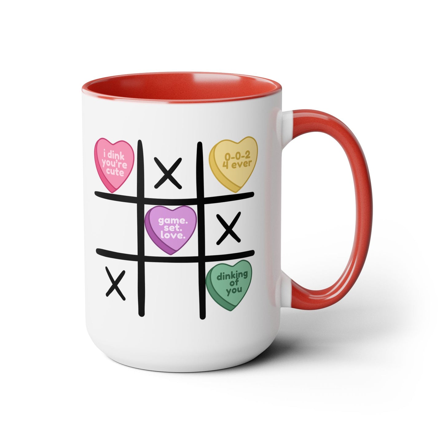 Tic Tac Toe Pickleball 15oz Coffee Mug