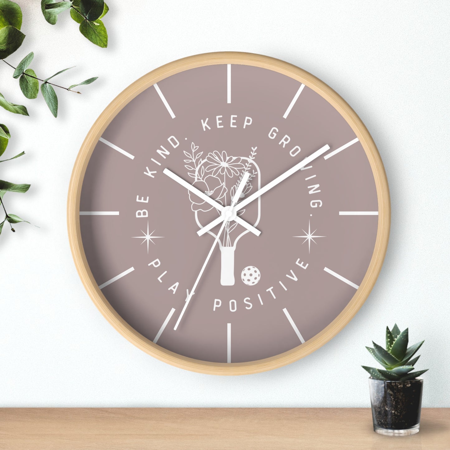 Keep Growing Wall Clock