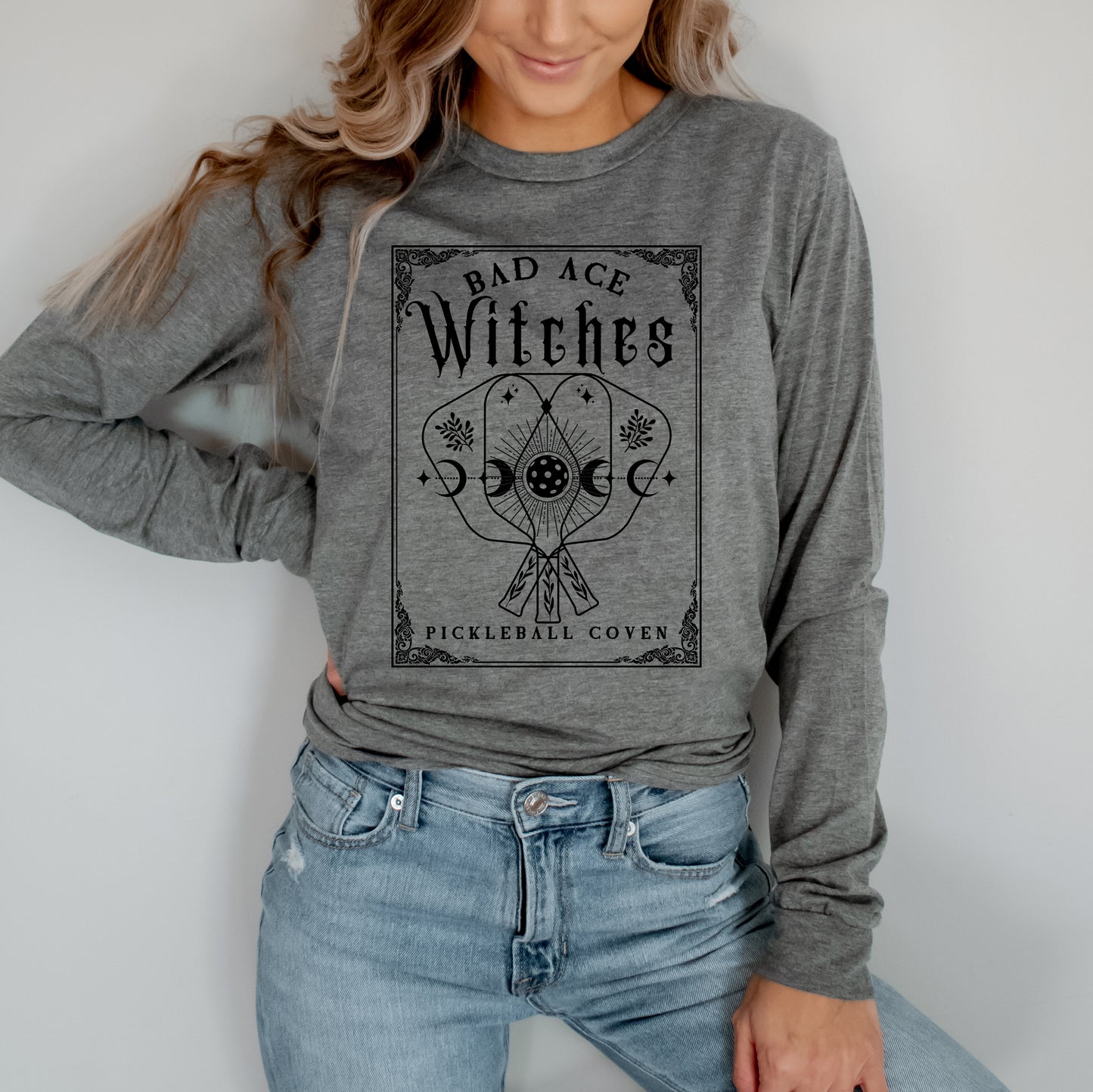 Bad Ace Witches Pickleball Long Sleeve Tee