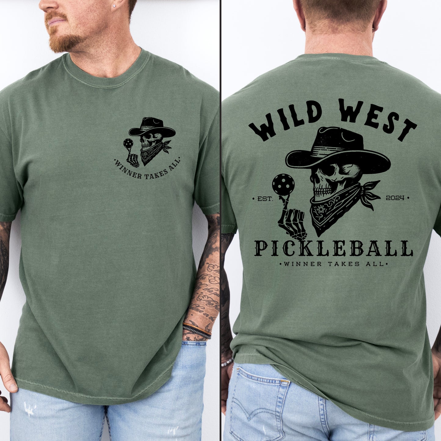 Wild West Pickleball Vintage Wash T-shirt