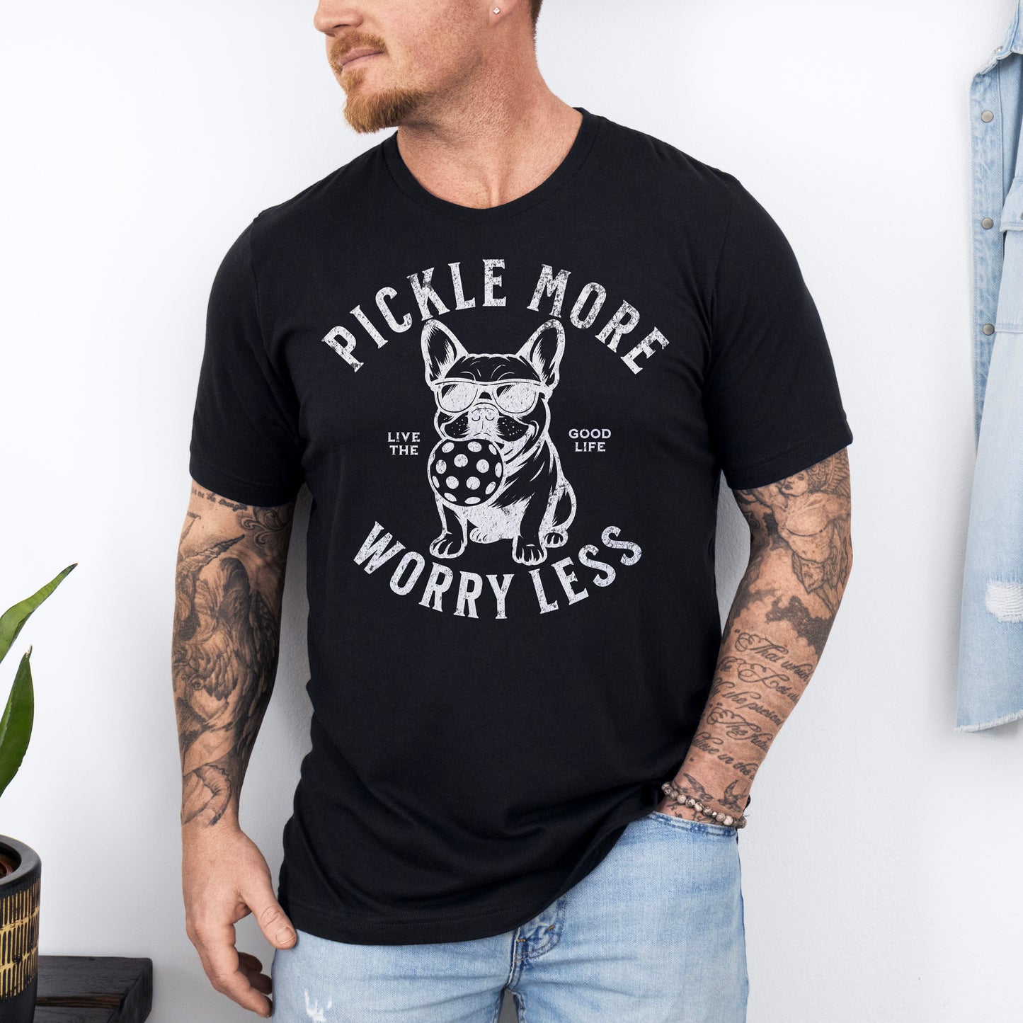 Pickle More Worry Less Unisex Softstyle Tee