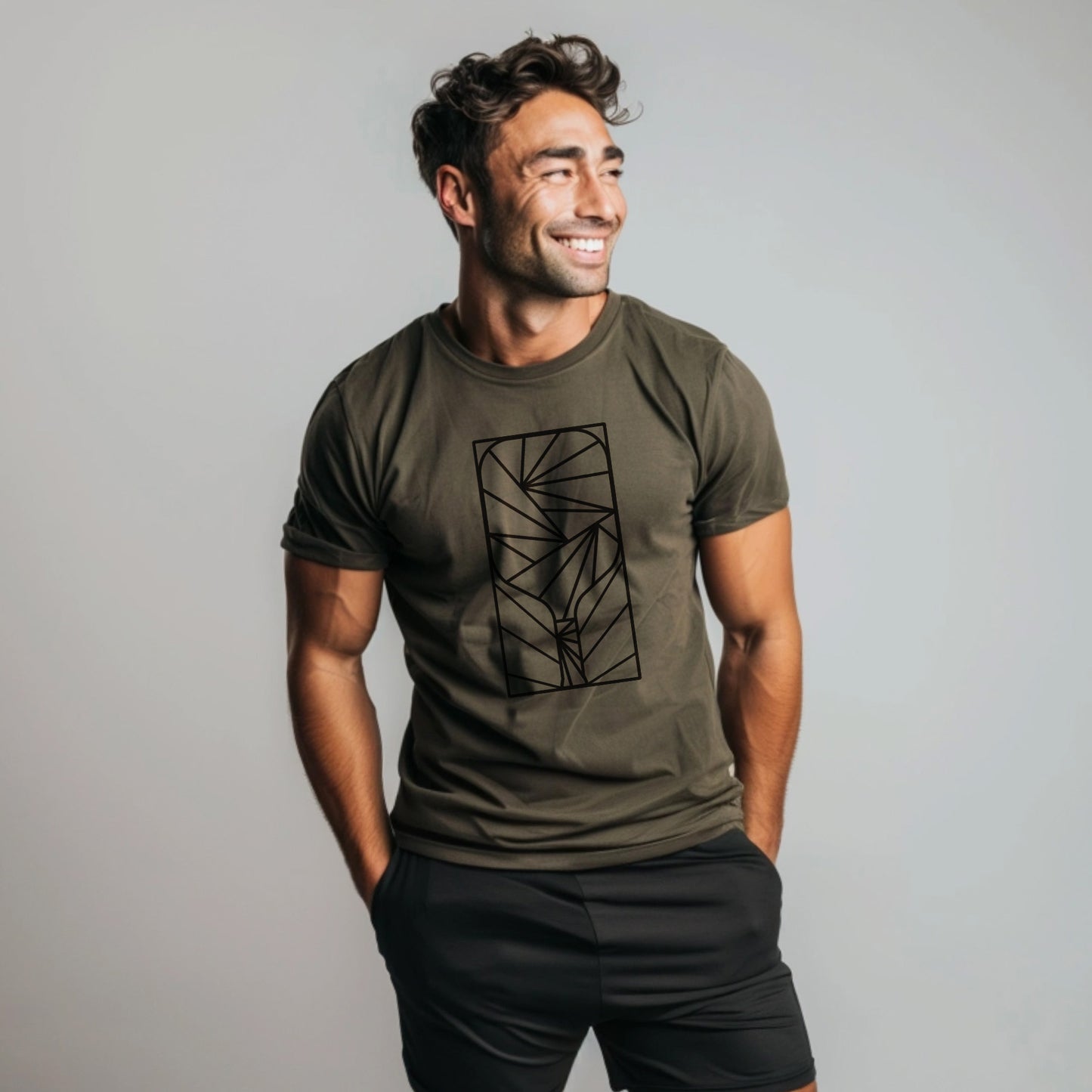 Geo-Paddle Unisex Cotton Tee