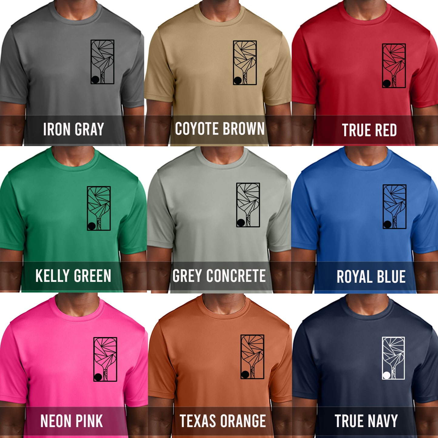 Chest Geo Paddle Moisture Wicking Tee