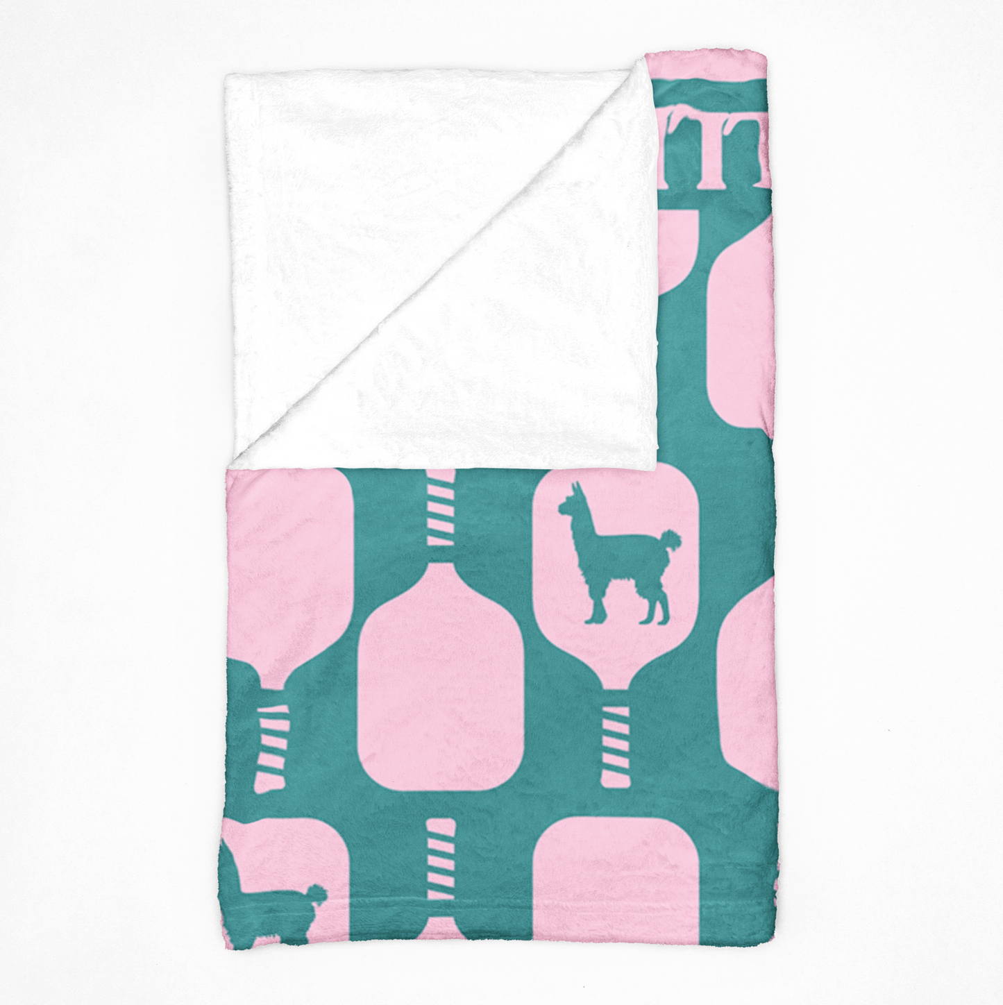 Volley Llama Velveteen Plush Blanket