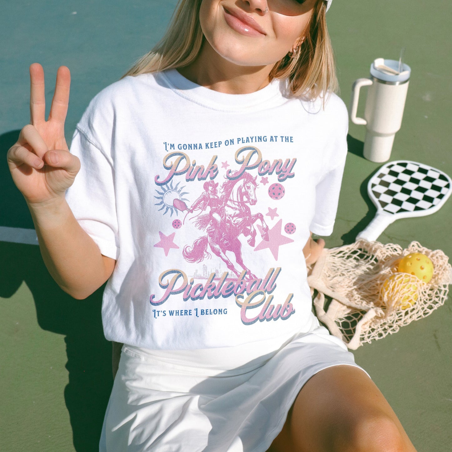 Pink Pony Pickleball Club Tee