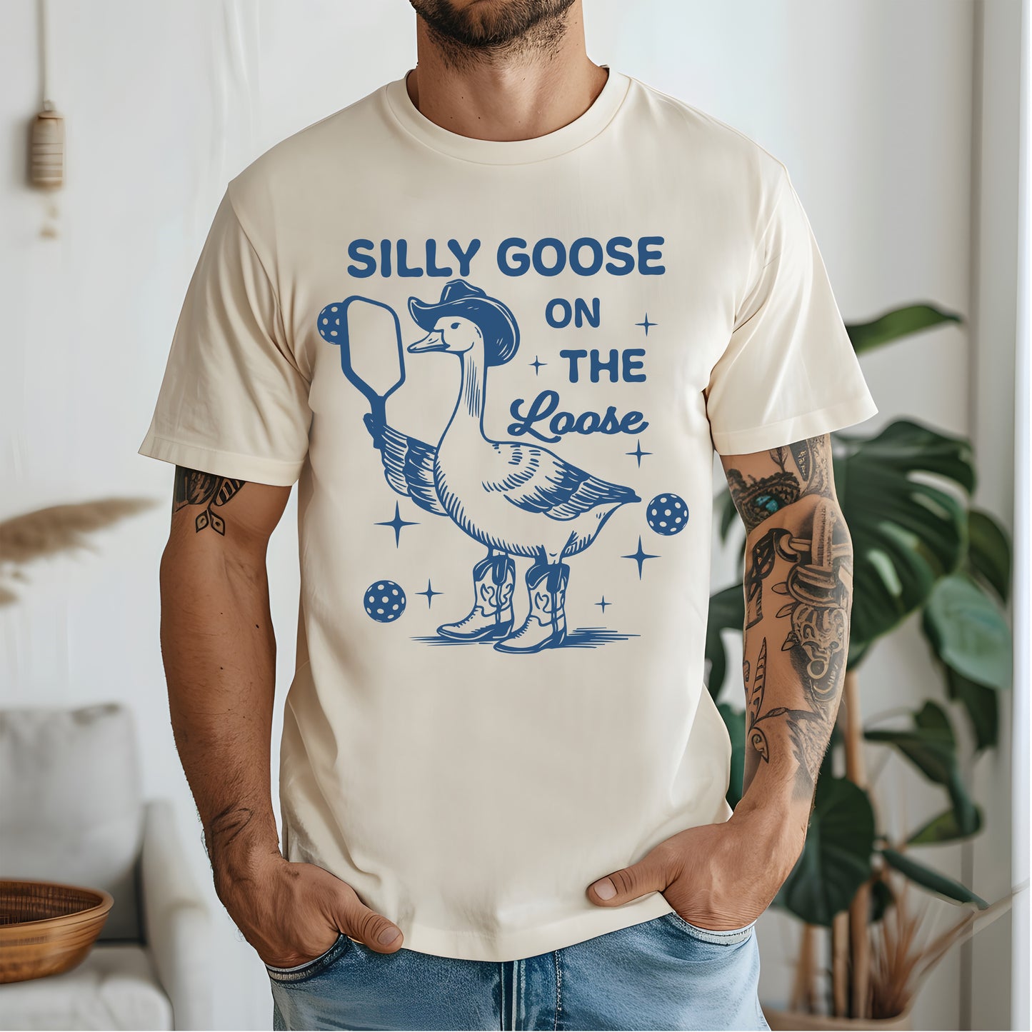 Silly Goose on the Loose Cotton Tee