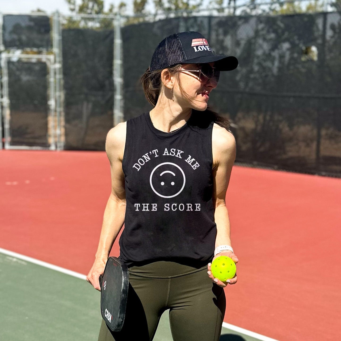 Don't Ask Me the Score Muscle Shirt