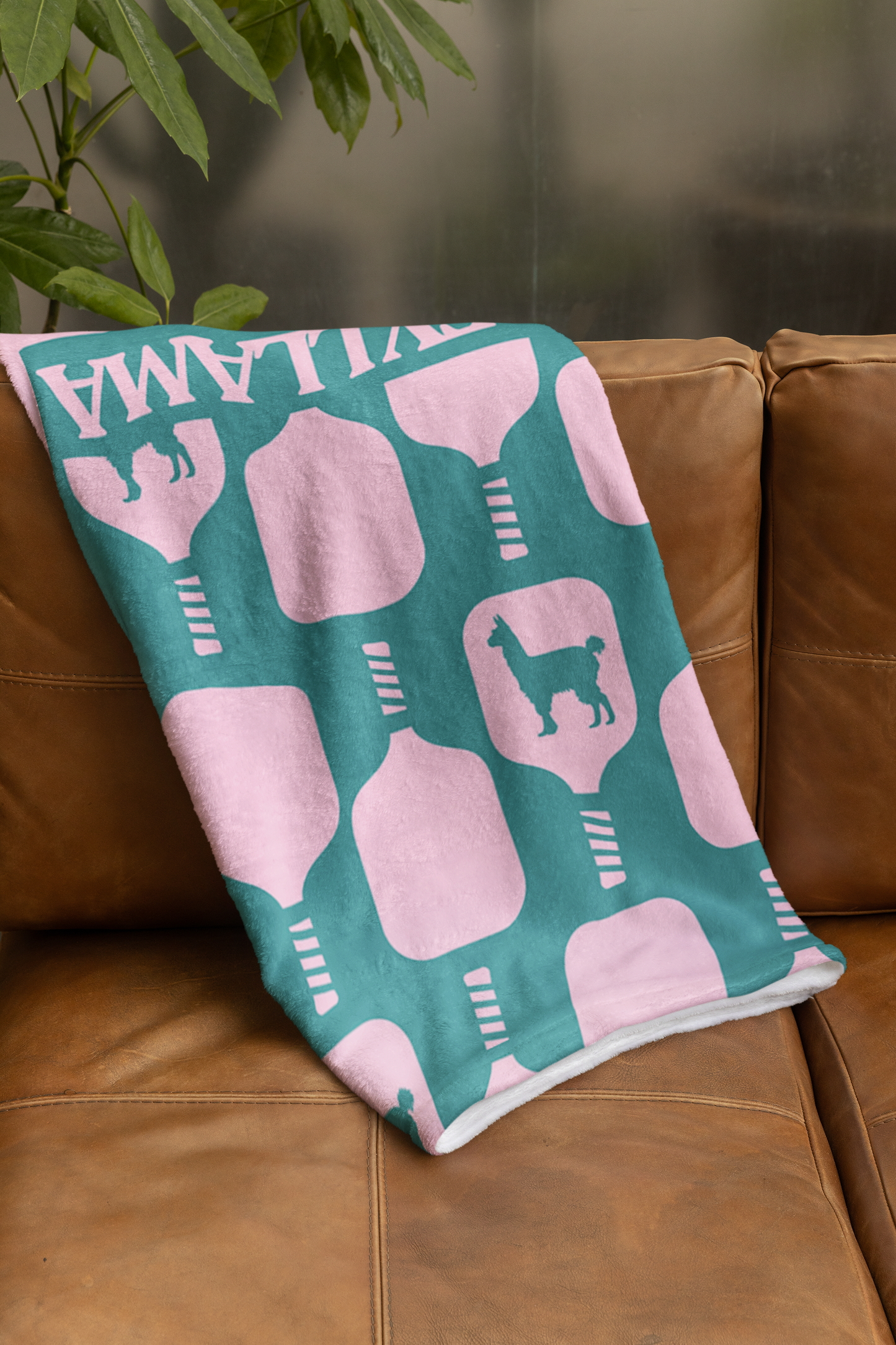 Volley Llama Velveteen Plush Blanket