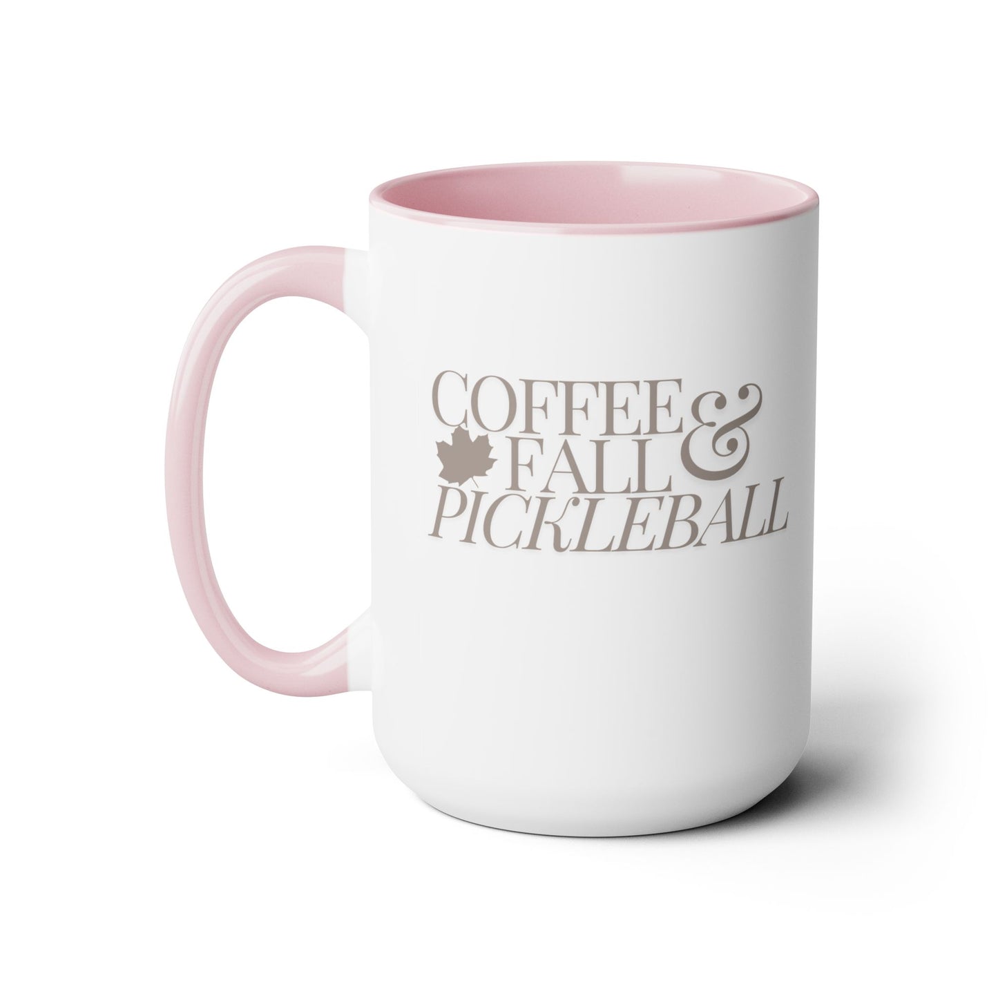 Coffee Fall & Pickleball 15oz Coffee Mug