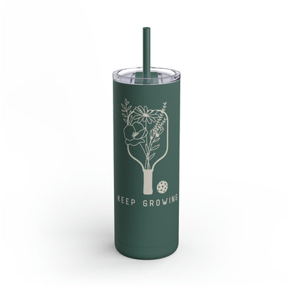 Keep Growing Skinny Matte Tumbler, 20oz