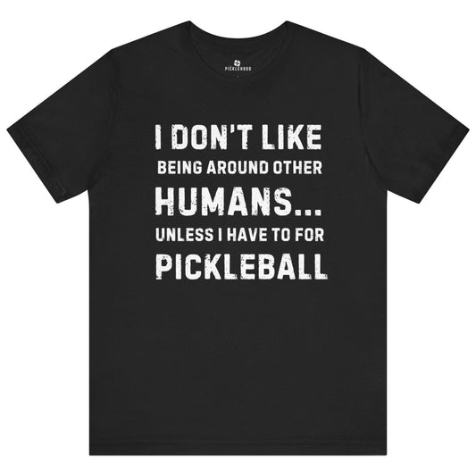 Humans Vs. Pickleball Softstyle Cotton Tee