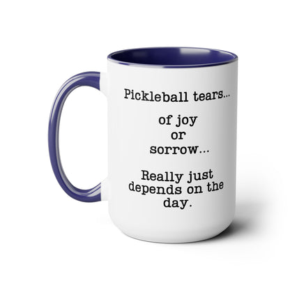 Pickleball Tear Holder 5oz Coffee Mug