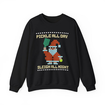 Pickleball All Day Ugly Christmas Sweater