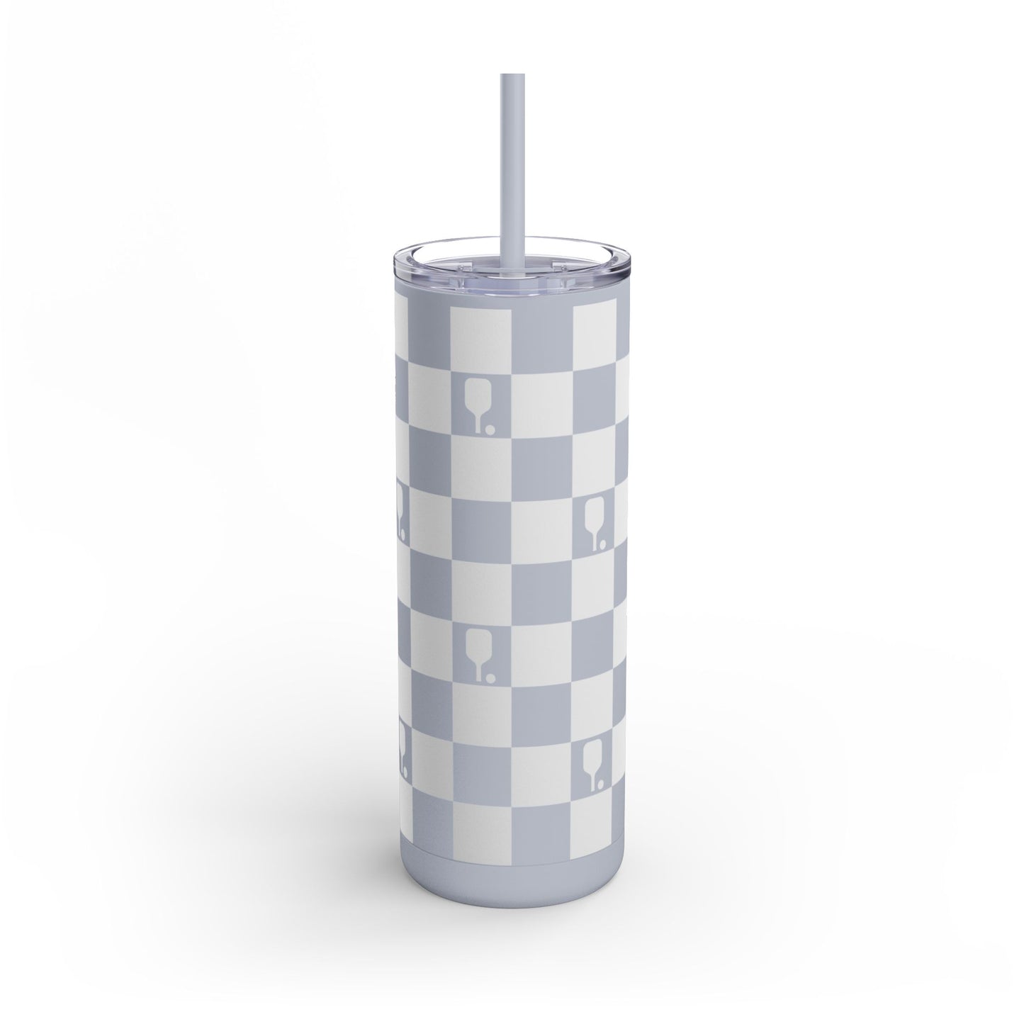 Checkered Pickleball Matte Tumbler, 20oz