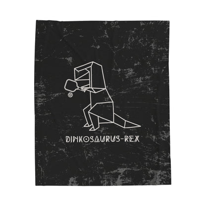 Dinkosaurus-Rex Velveteen Plush Blanket