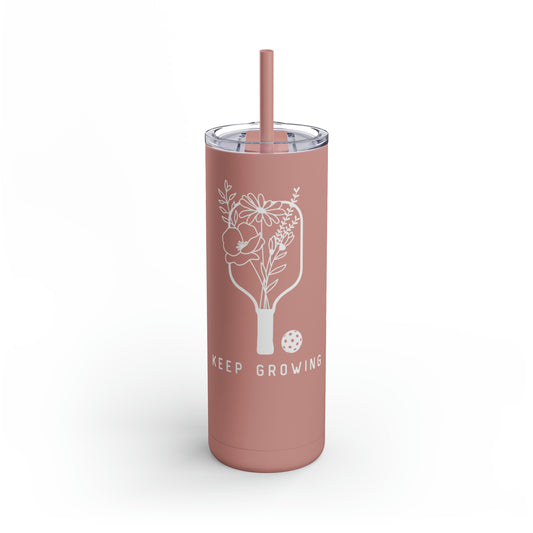 Keep Growing Skinny Matte Tumbler, 20oz