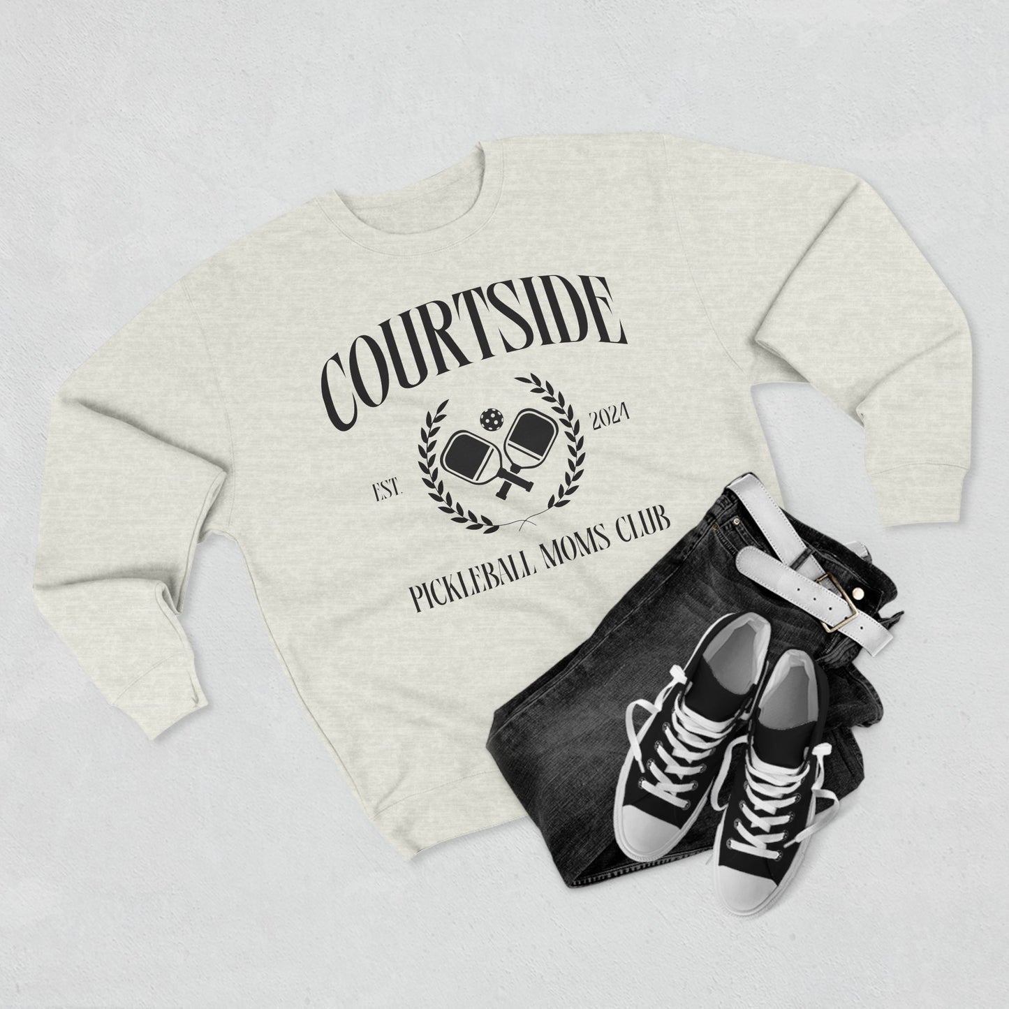 Curtsied Moms Club Premium Sweatshirt