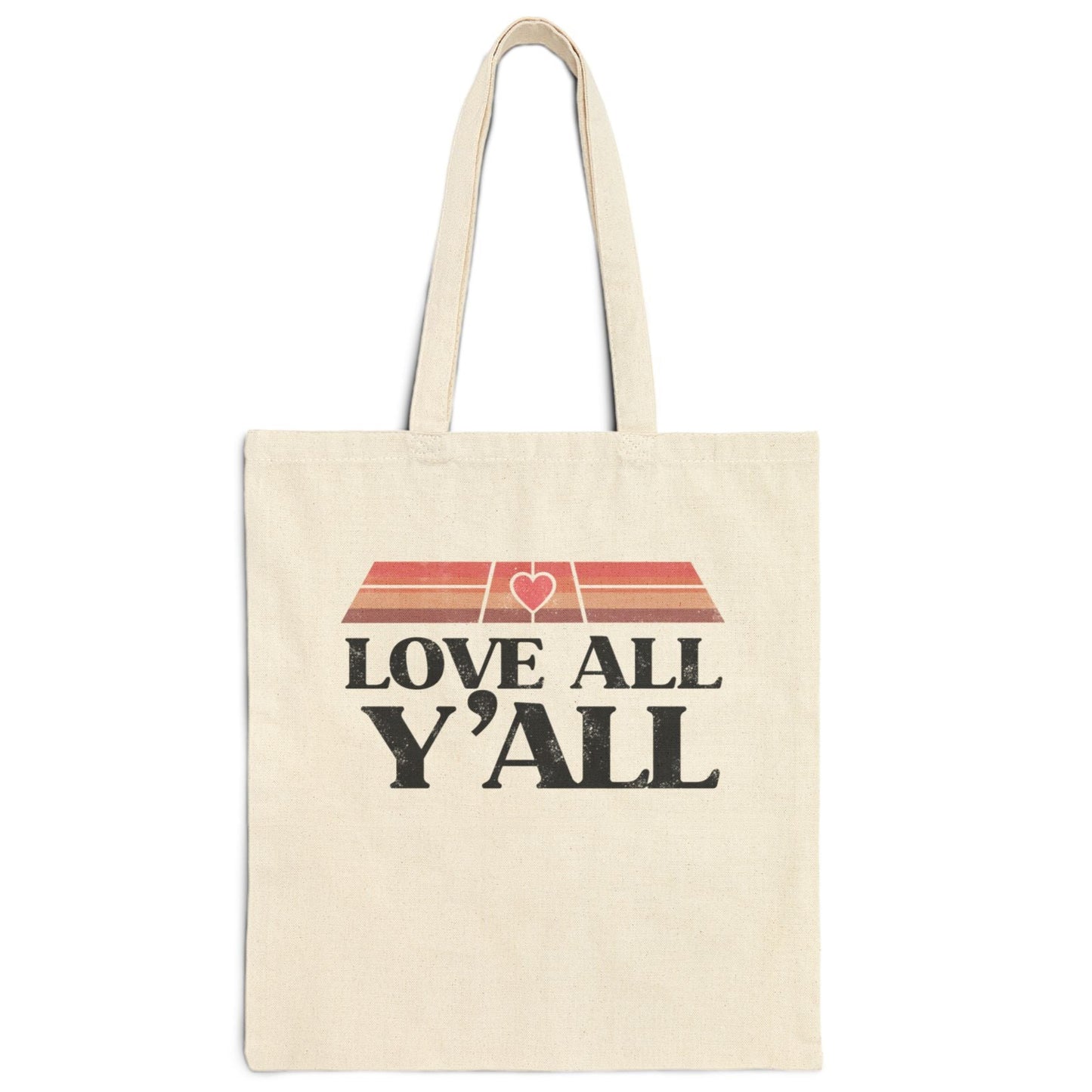 Love All Y'all Picklebll Canvas Everything Tote Bag