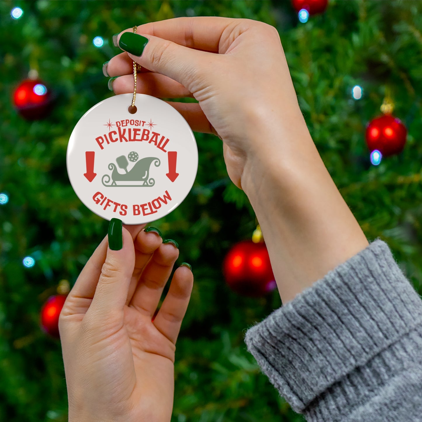 Pickleball Gifts Please Ornament