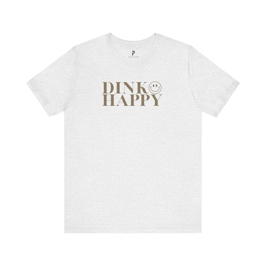 Dink Happy Smiley Cotton Unisex Tee