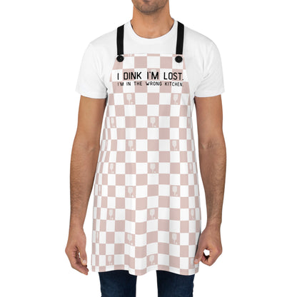 I Dink I'm Lost Rose Checkered Apron