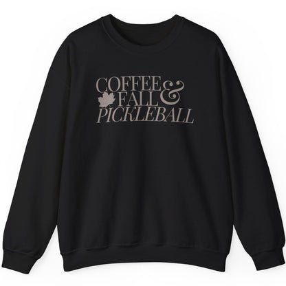 Coffee Fall & Pickleball Sweatshirt