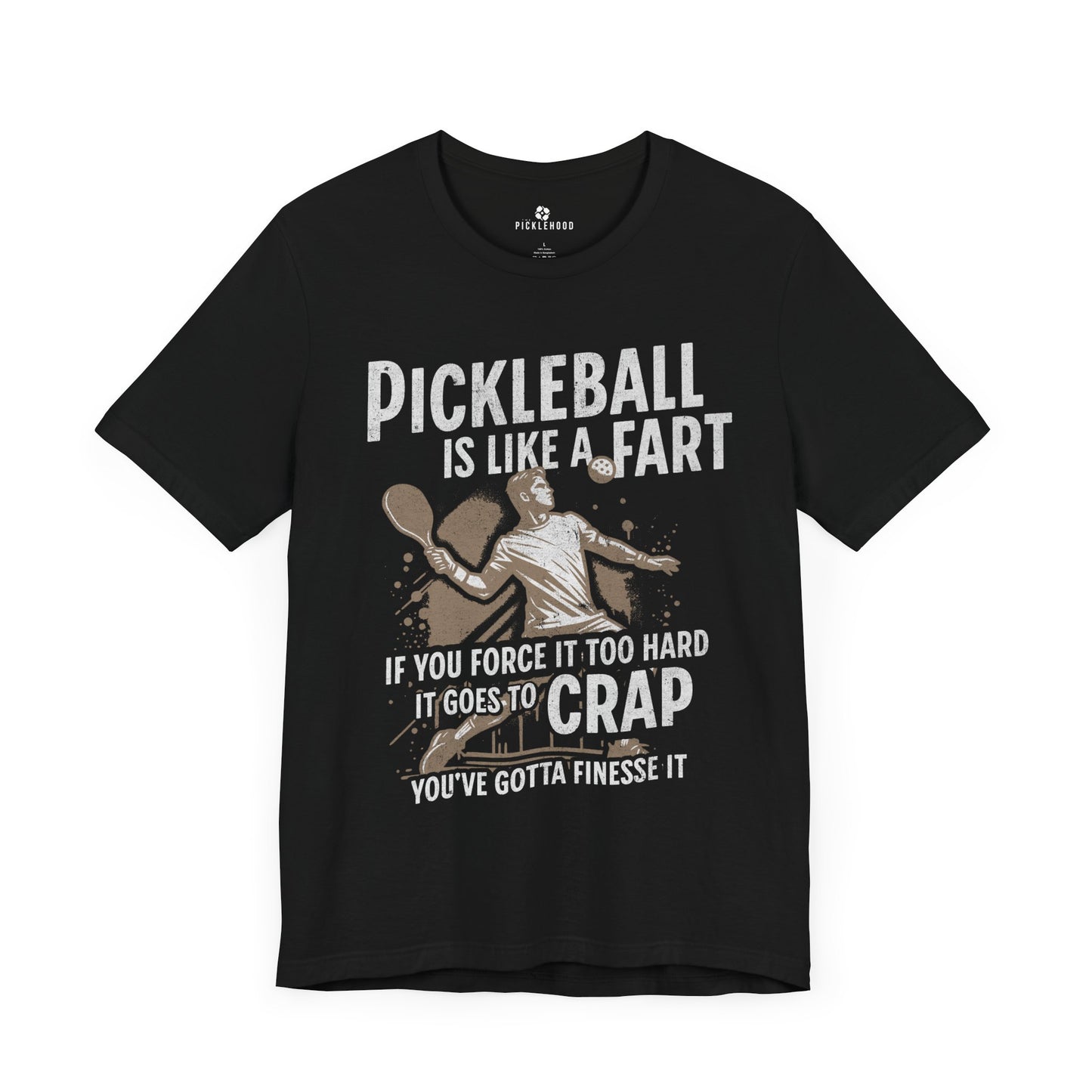 Pickleball Is Like a Fart Softstyle Cotton Tee