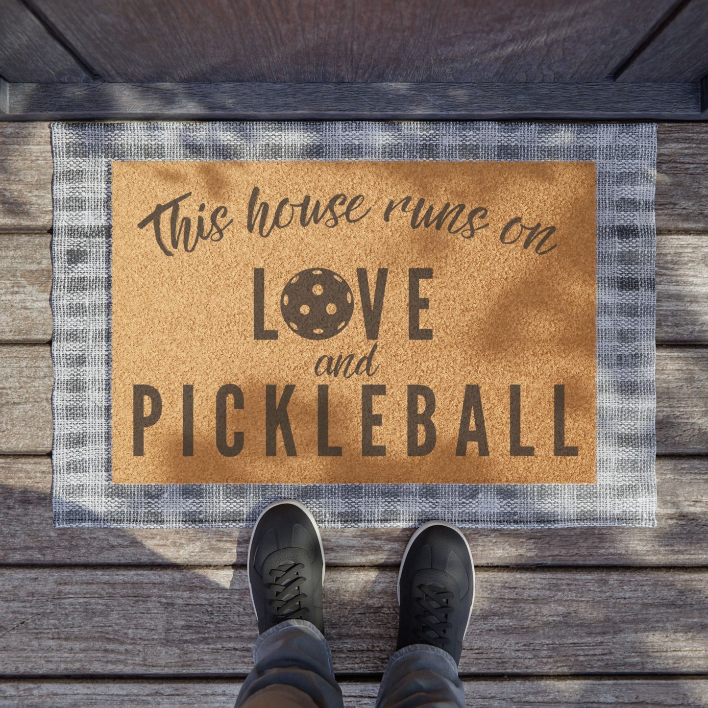 Love & Pickleball Doormat