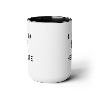 Dink He's Cute 15oz Coffee Mug