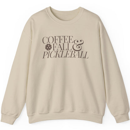 Coffee Fall & Pickleball Sweatshirt