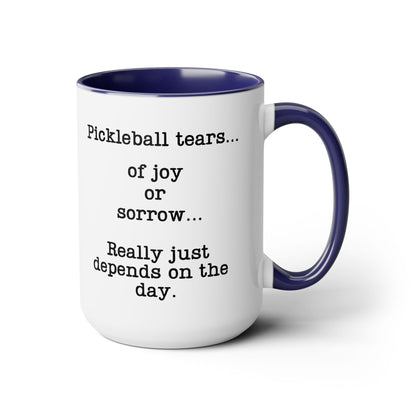 Pickleball Tear Holder 5oz Coffee Mug